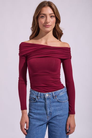 Cross Over Long Sleeve Top