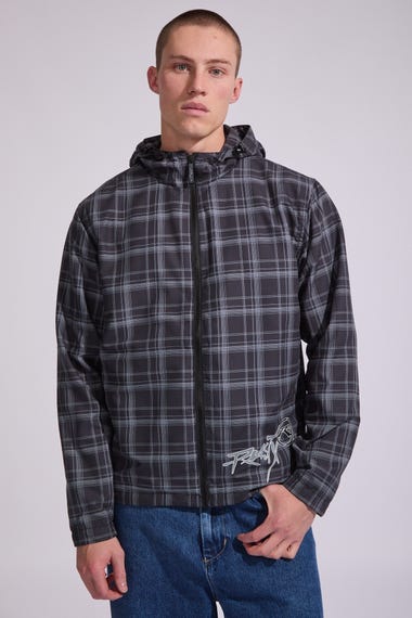Dapaah Zip Thru Hooded Shell Jacket