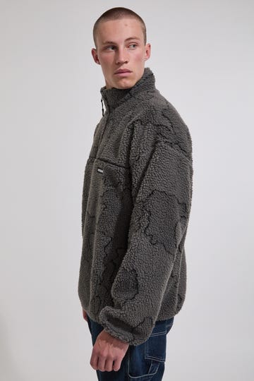 Delirium Sherpa Fleece Quarter Zip Sweatshirt