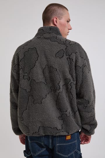 Delirium Sherpa Fleece Quarter Zip Sweatshirt