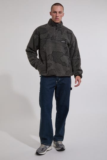 Delirium Sherpa Fleece Quarter Zip Sweatshirt