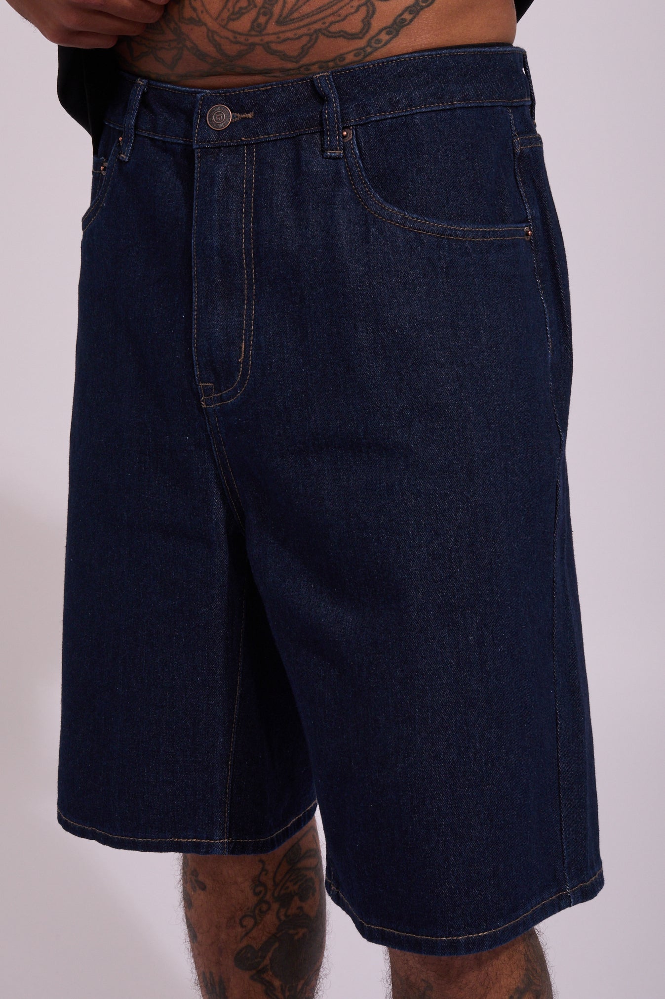 Punkandyo dark denim jorts size34 【公式通販】