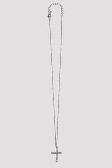 Diamante Cross Necklace