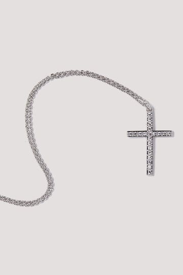 Diamante Cross Necklace