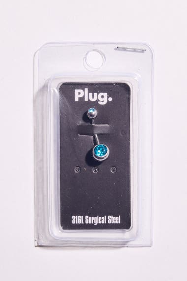 Double Jewel Belly Ring