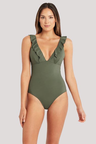 Essentials Frill One Piece Swimsuit