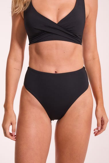 Essentials Retro High Waist Bikini Bottoms
