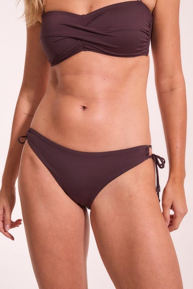 Essentials Tie Side Cheeky Bikini Bottoms