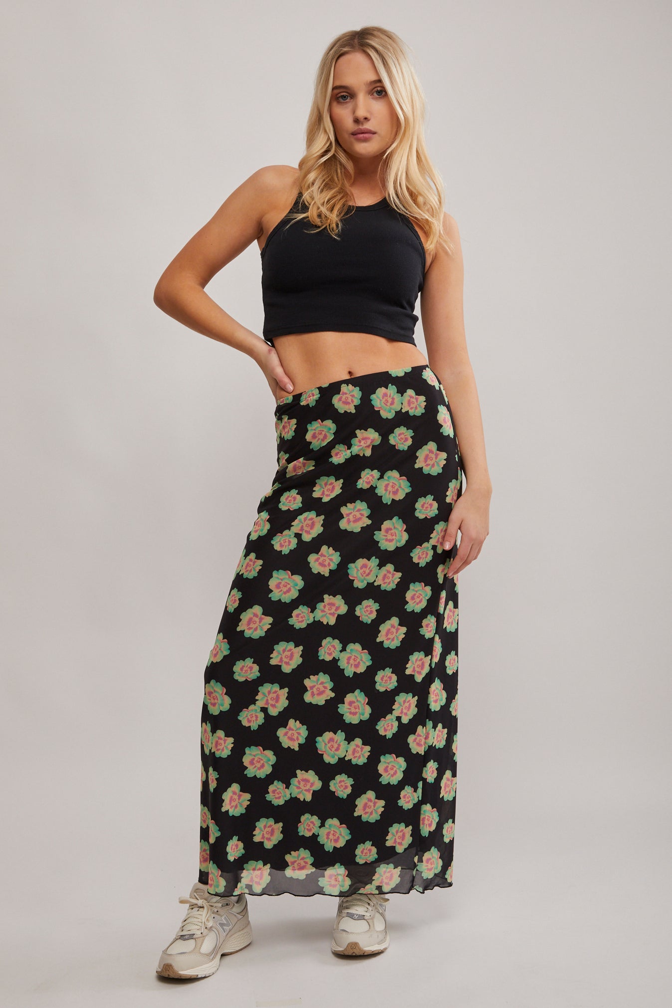 Flower skirt top