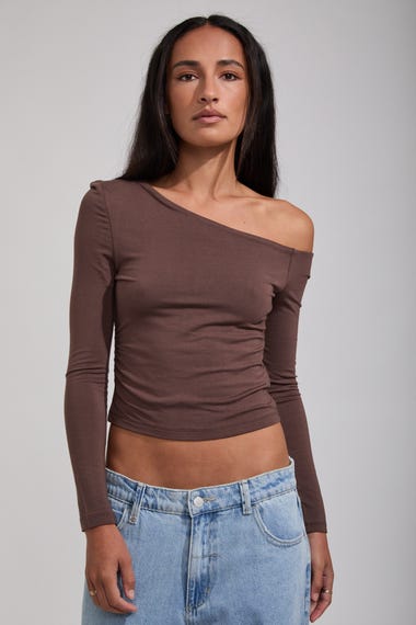 Evie Ruched Long Sleeve Top