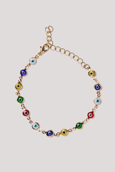 Gold Evil Eye Anklet