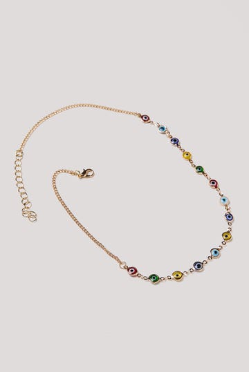 Gold Evil Eye Necklace