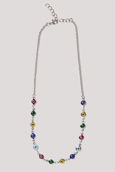 Silver Evil Eye Necklace