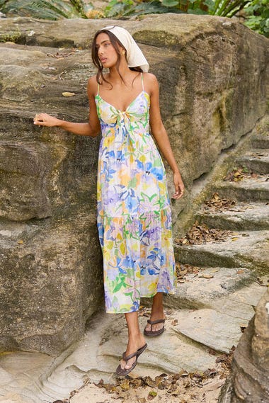 Fable Tie Midi Dress