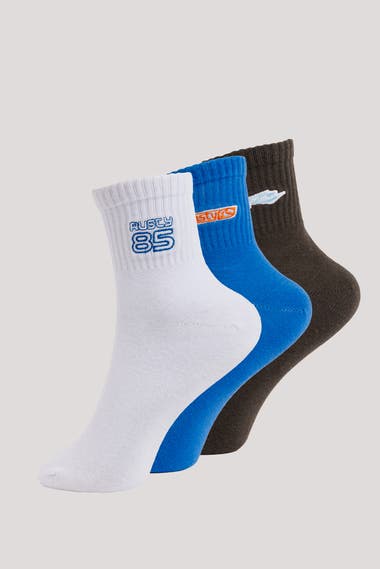 Fancy Day Crew 3-sock Pack
