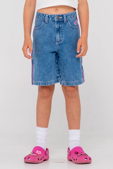 Youth Flip Girl Low Rise Wide Leg Jorts