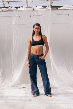 Flip Mommy Low Rise Wide Jeans