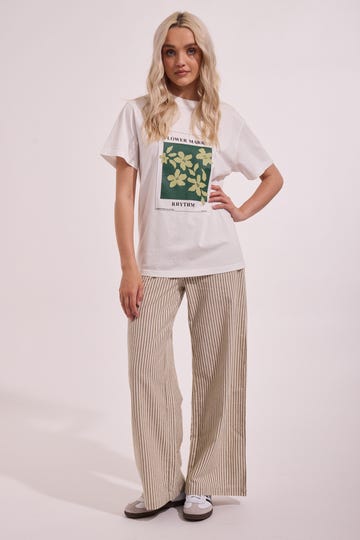 Flower Market Boyfriend T Shirt