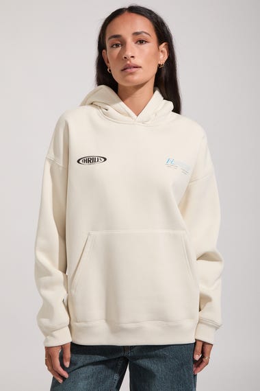 Flower Trip Cocoon Panel Hoodie