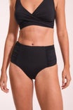 Eco Essentials High Waist Gathered Side Bikini Bottoms