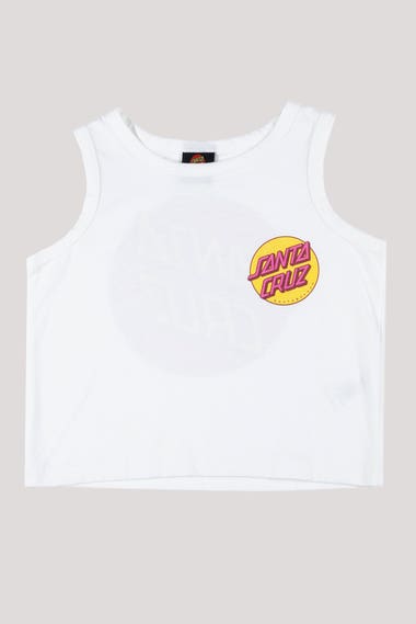 Youth Other Dot Chest Crop Tank Top