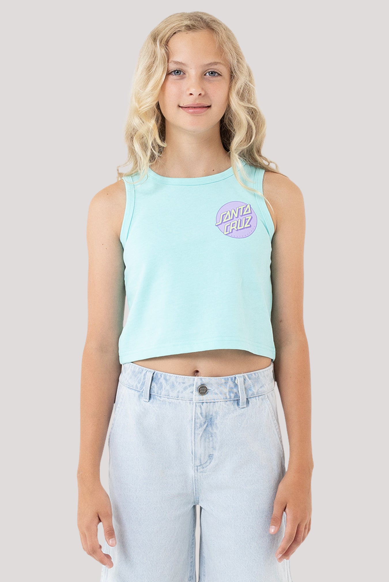Youth Other Dot Pop Crop Tank Top | North Beach