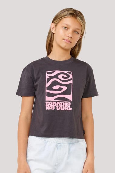 Youth Sun Sol Logo Crop T Shirt