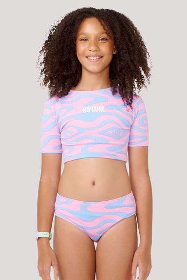Youth Sun Sol Short Sleeve Bikini Set