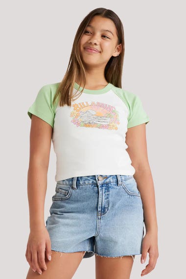 Youth Tropical Views Raglan T Shirt