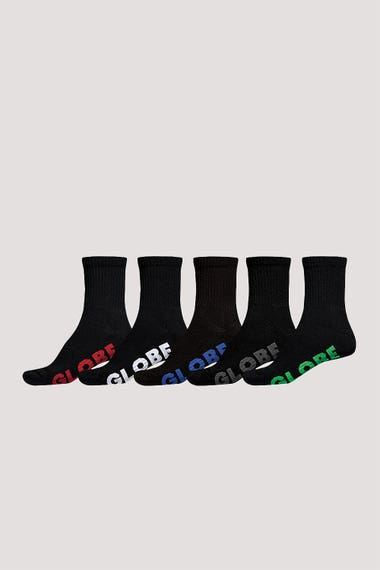 5 Pack Stealth Crew Socks