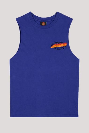 Youth Global Flame Dot Muscle Tank Top