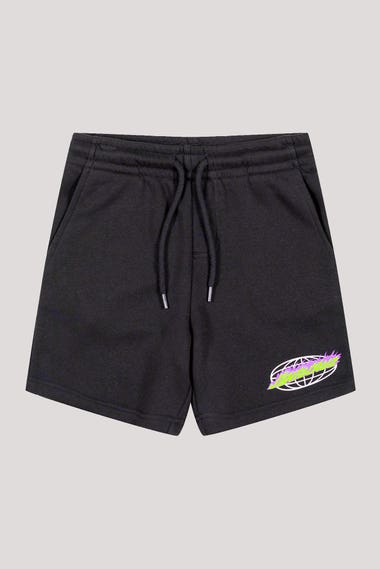 Youth Global Flame Strip Track Shorts