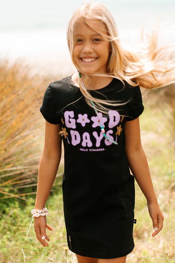 Girls Good Days T Shirt Dress