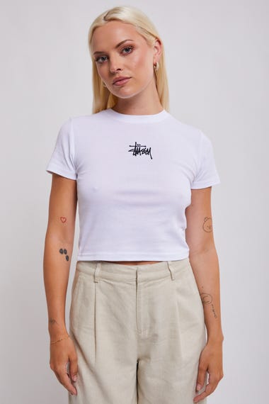 Graffiti Emb Rib T Shirt