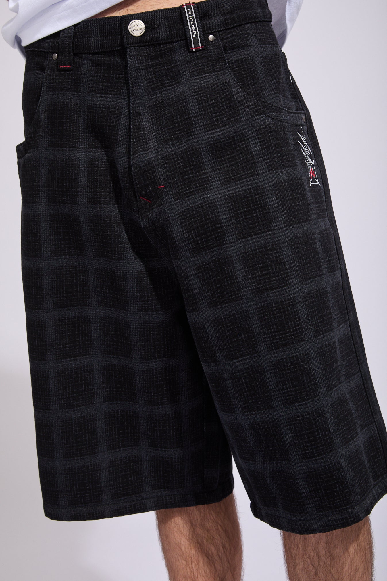 Griddy Wide Baggy Jorts | North Beach