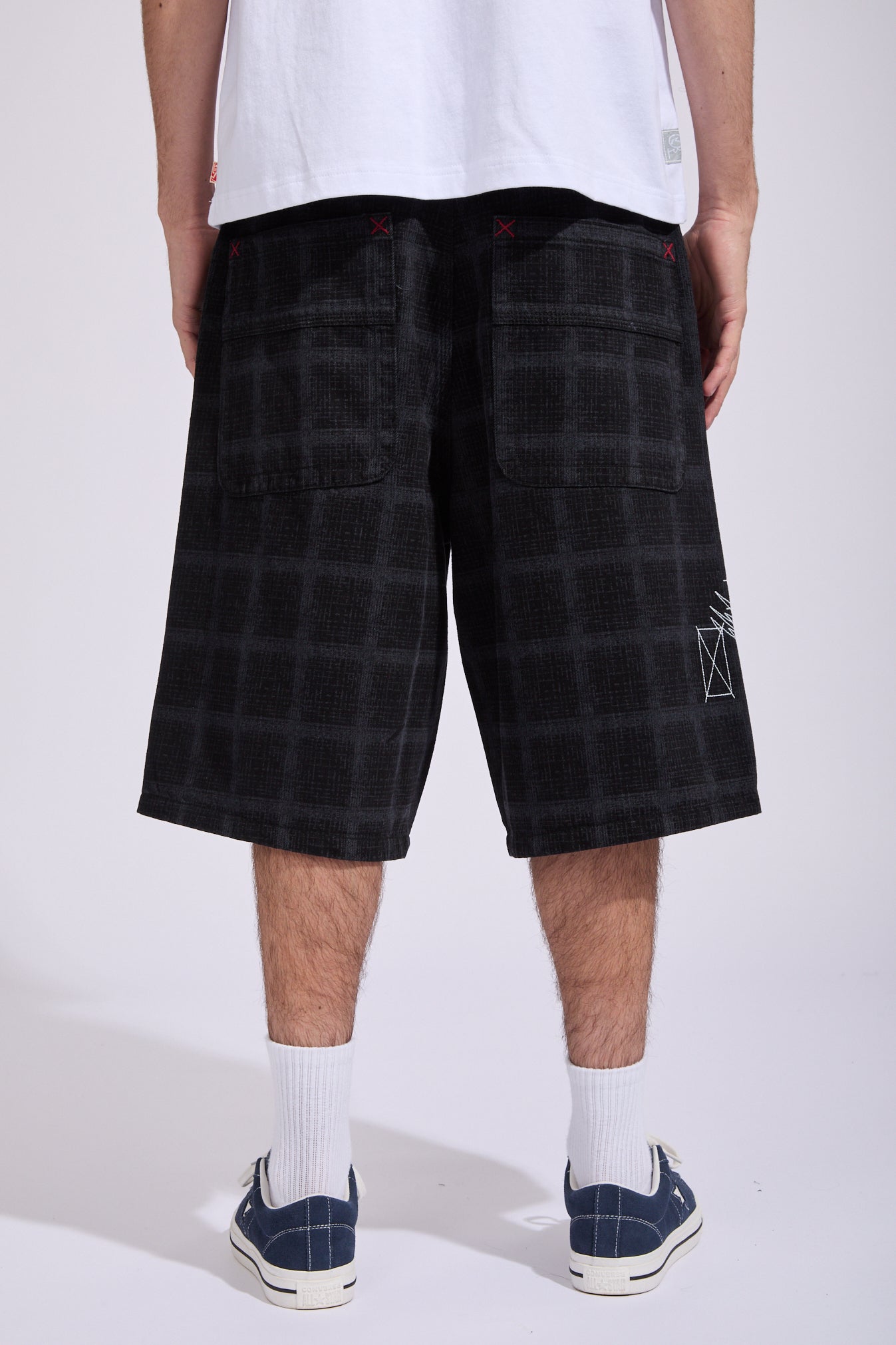 Griddy Wide Baggy Jorts | North Beach