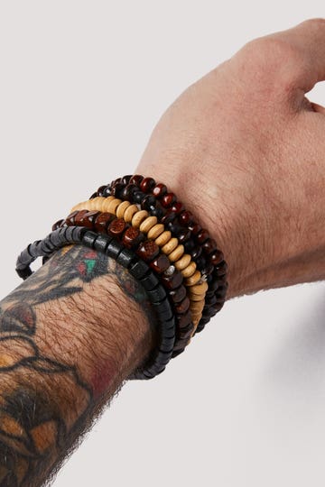 Guys Multi Bead Bracelet