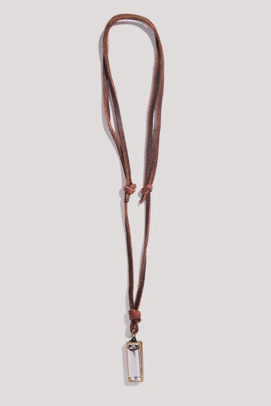 Harmonica Leather Necklace