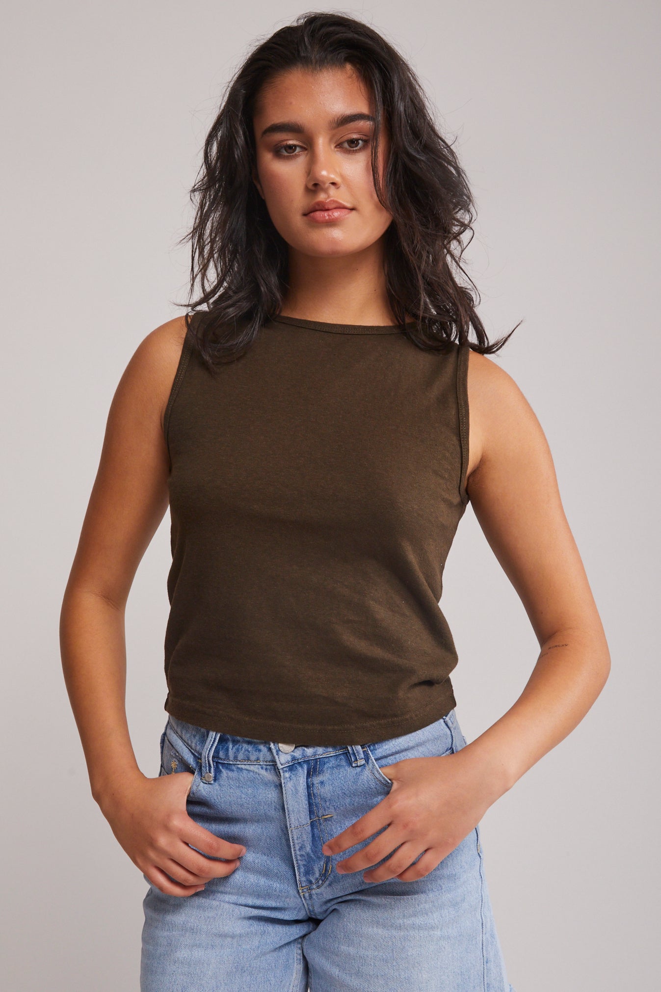 Hemp Boat Neck Tank Top North Beach