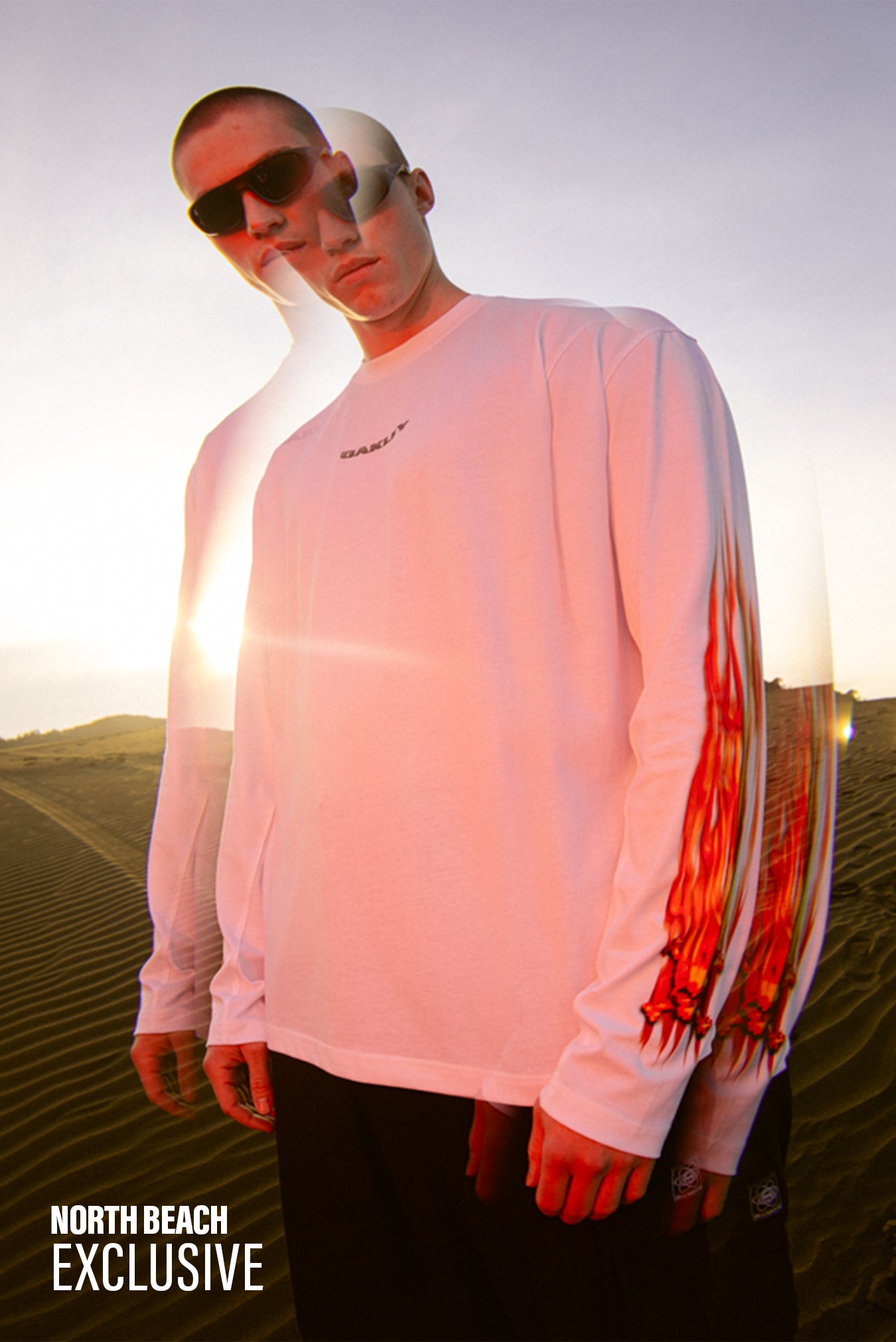 Heritage Flame Long Sleeve T Shirt | North Beach