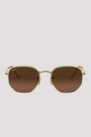 Hexagonal Flat Sunglasses