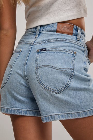 Lee High Relaxed Shorts Lee Blue Jean Shorts Lee High Relaxed