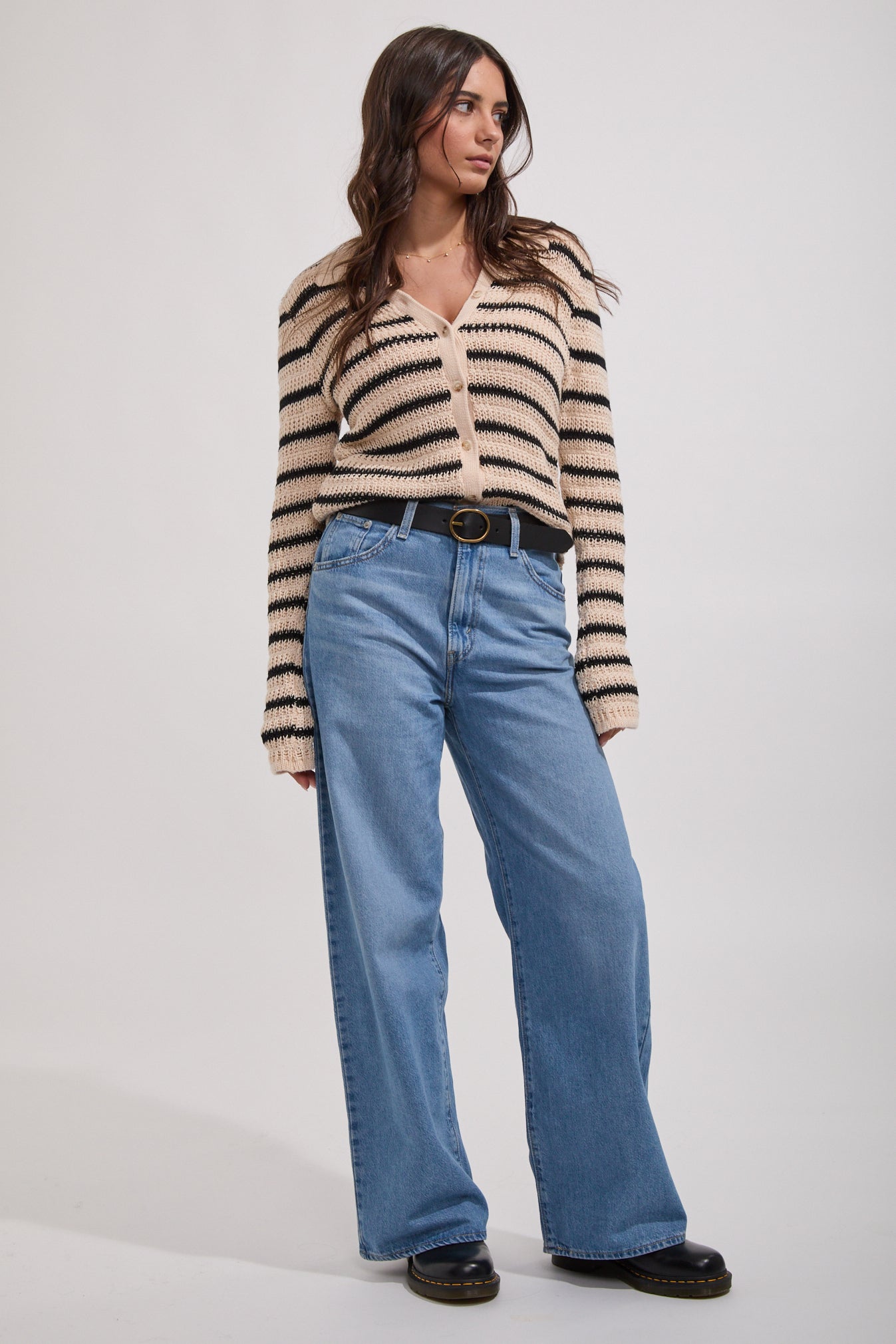 Highline Stripe Long Sleeve Knit Top | North Beach