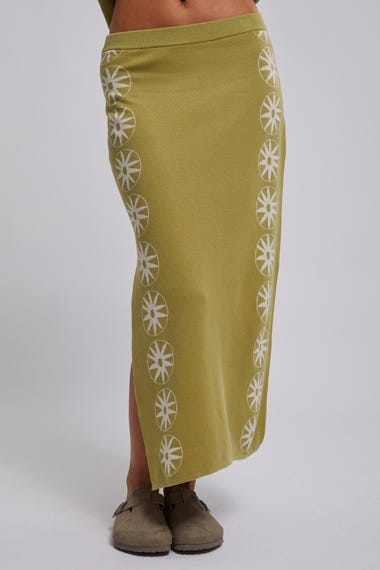 Horizon Knit Midi Skirt
