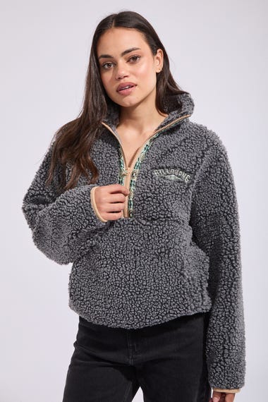 Horizon Mock Neck Fleece Sweatshirt