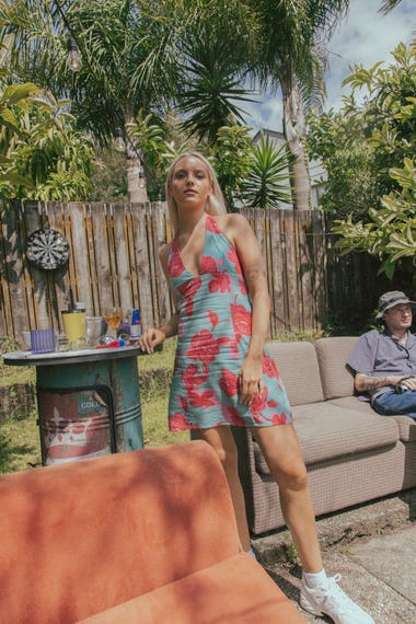 Inferna Floral Halter Dress