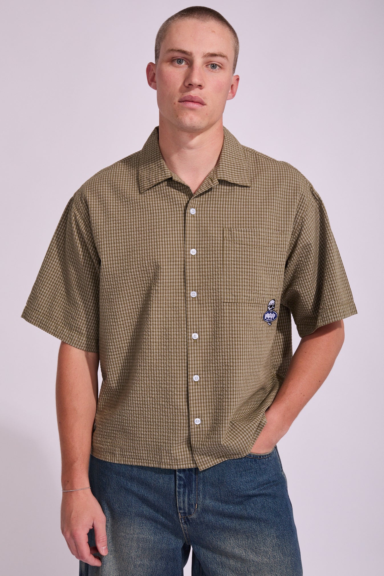 Jaws Box Cropped Shirt | North Beach