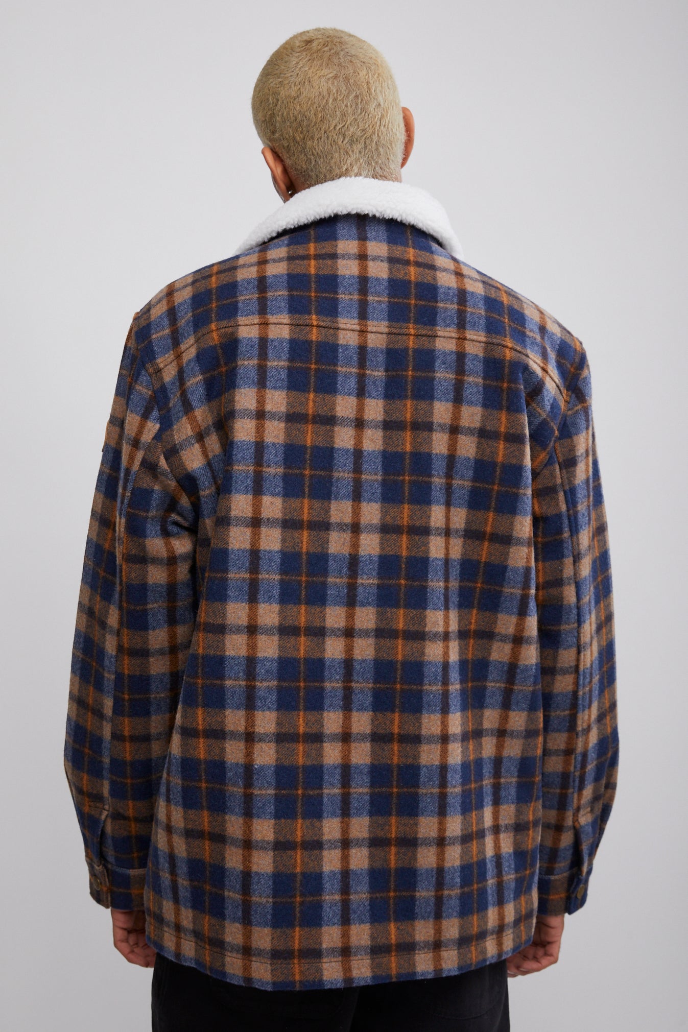 Rollas check deals sherpa coat