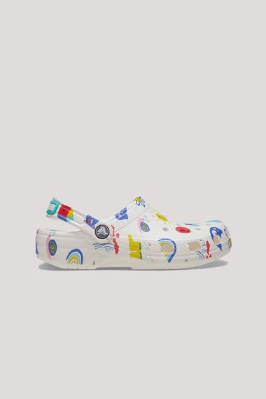 Youth Classic Doodle Print Clog Shoes
