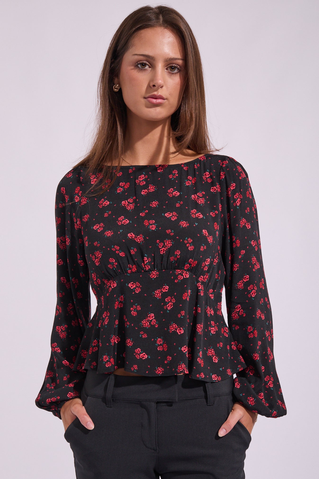 IN STOCK Larissa Long Sleeve Top - Rose FINAL SALE